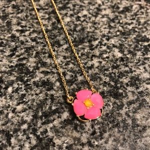 Kate Spade pink flower neckace